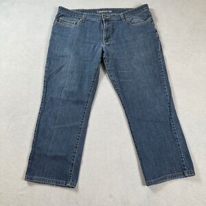 Liz Claiborne Jeans 40x32 Womens Straight Fit Blue Medium Wash Stretch Denim